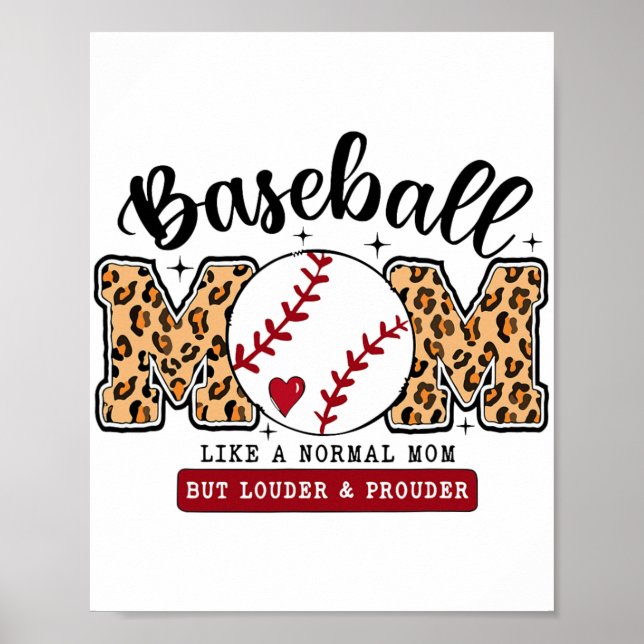 Póster Mamá Leopard Loud & amp; orgullosas madres de béis (Frente)
