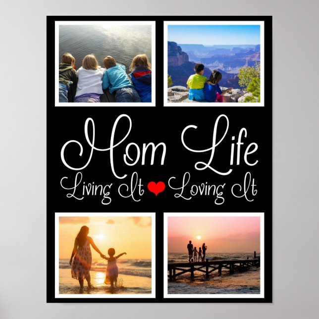 Póster Mama Life | Vivir | Amo a la foto (Frente)