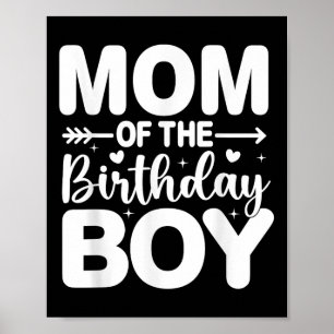 Póster Mamá Mamá Mamá Del Niño De Cumpleaños Familia Que 