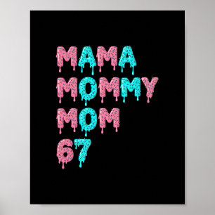 Póster Mama Mami Mamá Bruh 67 Meme Divertido Argot Gen Al