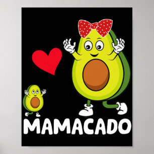 Póster Mama Mejor Mamá Aguacado Mamacado Feliz Día de la 