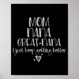 Póster Mamá nana gran nana sigue mejorando día de las mad