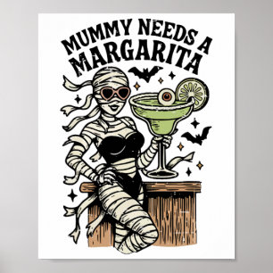 Póster Mamá Necesita Un Verano Margarita Girly Summerween