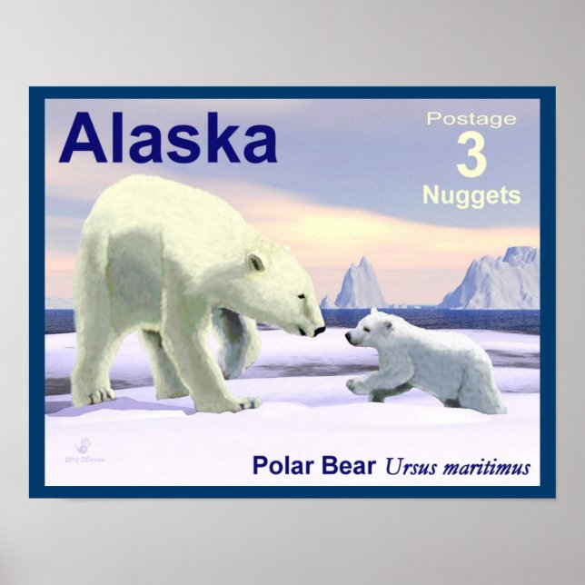 Póster Mama Nose Best - Alaska Postage (Frente)