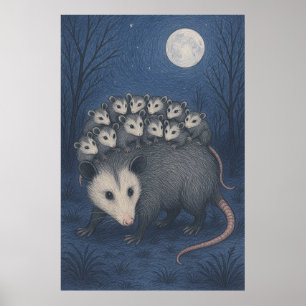 Póster Mama Opossum