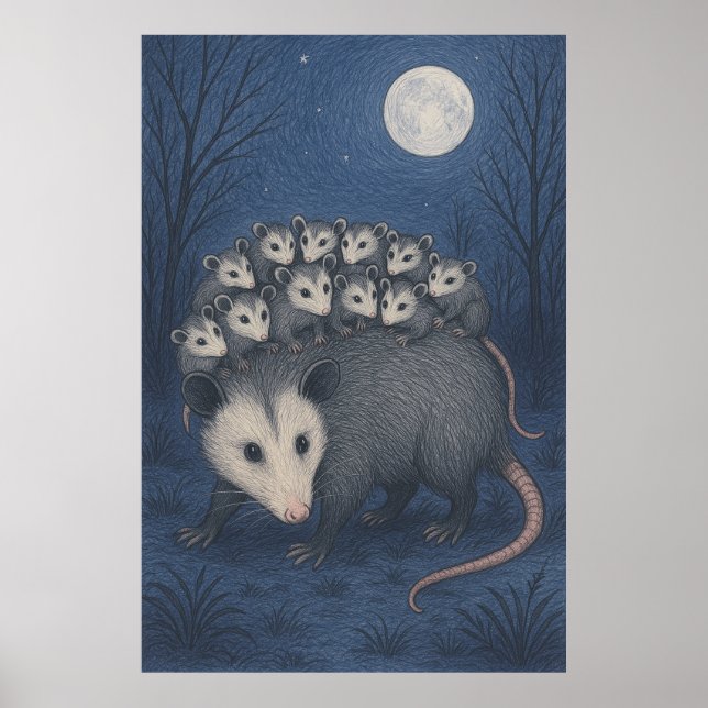 Póster Mama Opossum (Frente)