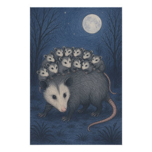 Póster Mama Opossum