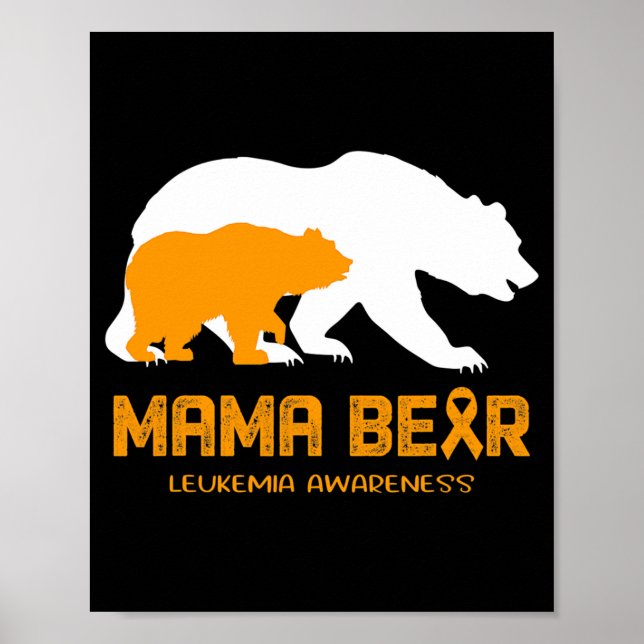 Póster Mama Osea LEUKEMIA Sensibilización Para Las Mujere (Frente)