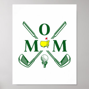 Póster Mamá Par Golf Divertido Coincidencia Golf Quote Fi