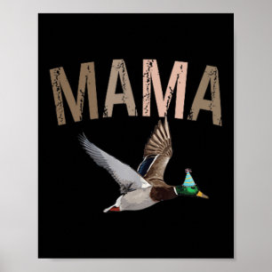 Póster Mama Pato Cazando Un Pato Afortunado Cumpleaños 1 