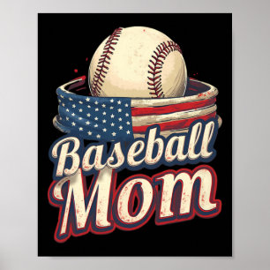 Póster Mamá Patriótica Americana Bysebyll