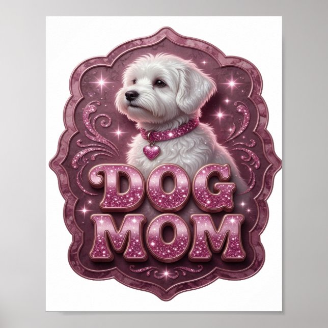 Póster MAMÁ PERRA Rosa Preciosa (Frente)