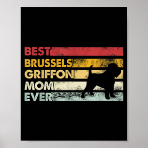 Póster Mamá Perro Siempre - Madre Brussels Griffon