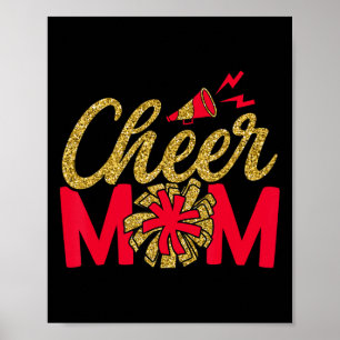 Póster Mamá porrista animadora porrista mamá