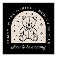 Mamá pronto será mamá embarazada club negro
