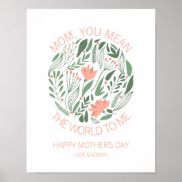 Póster Mamá, quieres decir el mundo para mí, Poster del D