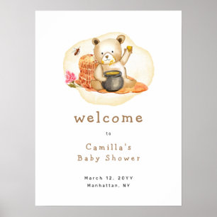 Póster Mamá Se Va A Atraer Teddy Con La Bienvenida De Bab