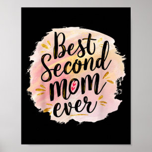 Póster Mamá segunda mamá jamás día de la madre