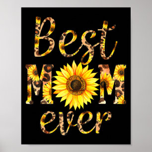 Póster Mamá siempre girasol
