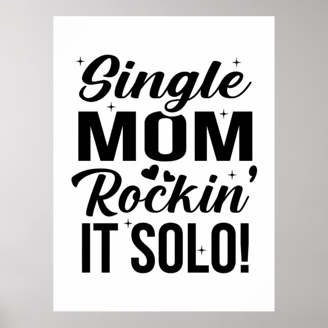 Póster Mamá soltera rockkin solo (Frente)