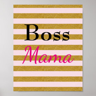 Póster Mamá Striped Poster de Boss