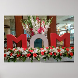 Póster "Mamá, te amo" - Un sincero tributo floral