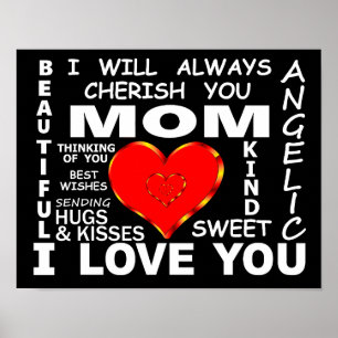 Póster Mamá te quiero