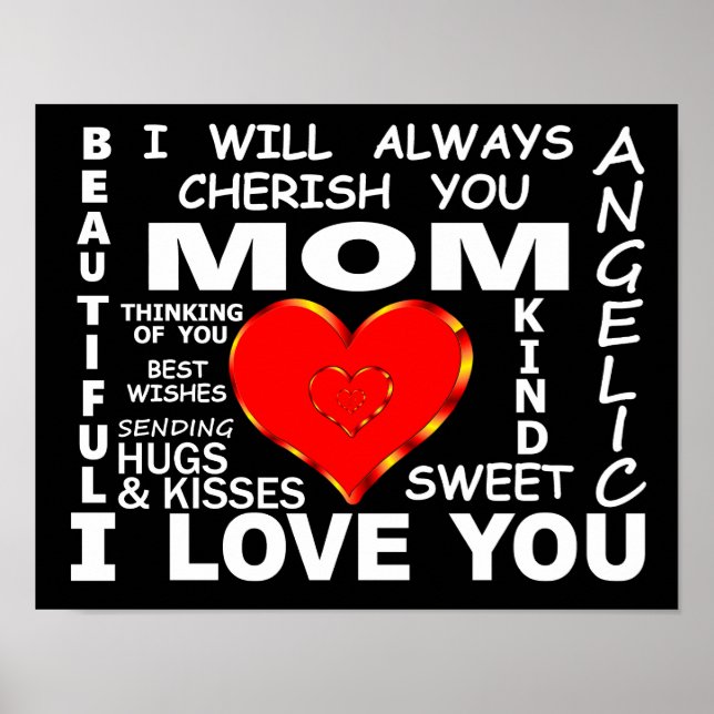 Póster Mamá te quiero (Frente)