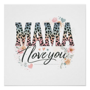 Póster Mamá te quiero