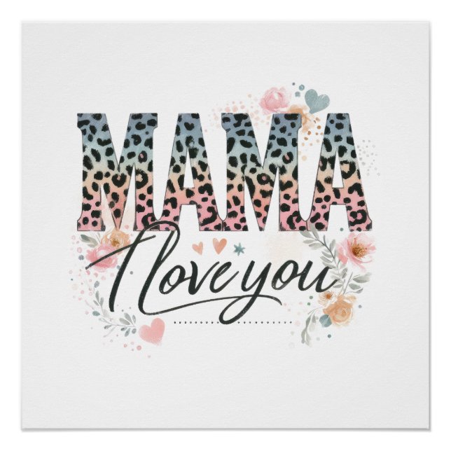 Póster Mamá te quiero (Anverso)