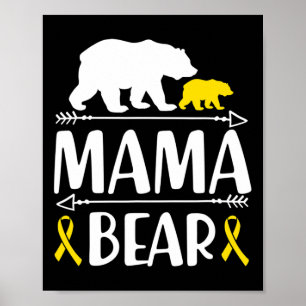Póster Mamá Tiene Conciencia Sobre El Cáncer Infantil Mam