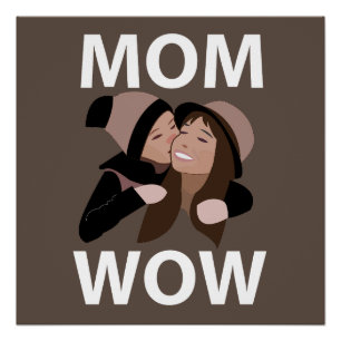 Póster Mamá y niño Mamá