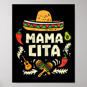 Póster Mamacita Familia Cinco De Mayo Pareja Coincidente 