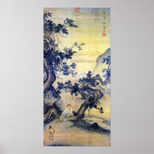 Póster Mamáes brillan silenciosamente escuchando el vient (Frente)