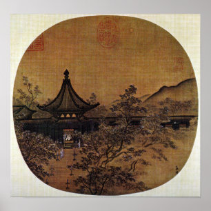 Póster Mamáes de la dinastía Lin Song Pintura china