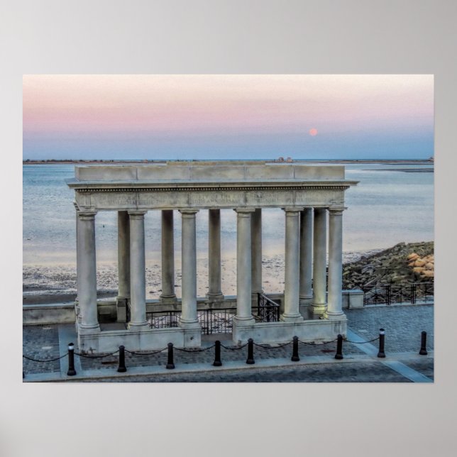 Póster Mamáes de Plymouth de la Luna de Súper Gusano (Frente)