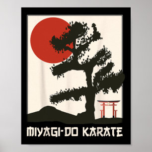 Póster Mamáes retro vintage Miyagi-do Karate Life Bonsai