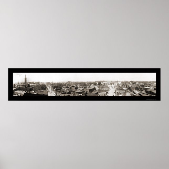 Póster Mamáes Springfield Panview Foto 1913 (Frente)