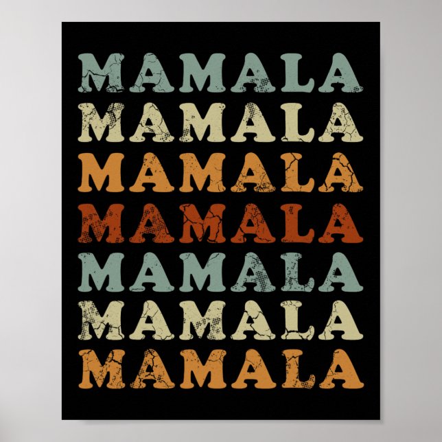 Póster Mamala Kamala Harris 24 Demócrata (Frente)