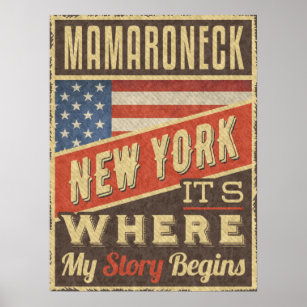 Póster Mamaroneck Nueva York
