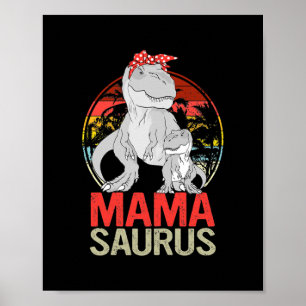 Póster Mamasaurus T Rex Dinosaur Mama Saurus