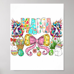 Póster Mamaw Bunny Grupo Familiar Conjunto Conejo Pascua