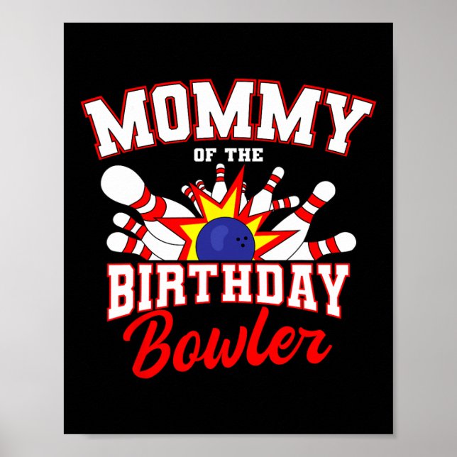 Póster Mami Of Birthday Bowler Fiesta Ce (Frente)