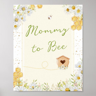Póster Mami to Bee Bumblebee Sweety Baby Shower Sprinkle