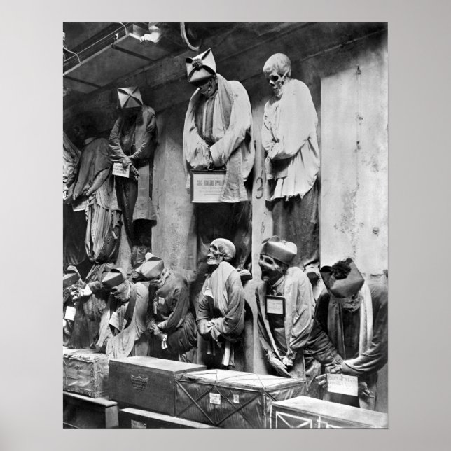 Póster Mamis de catacomb en Palermo, Italia (Frente)