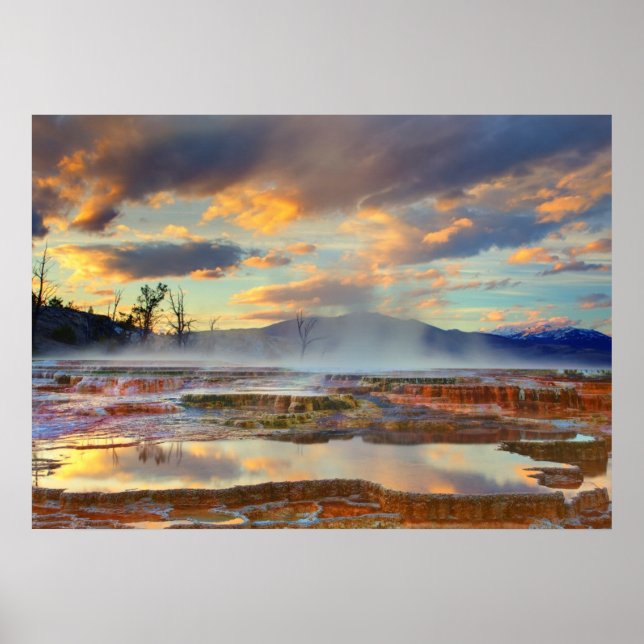 Póster Mammoth Hot Springs (Frente)