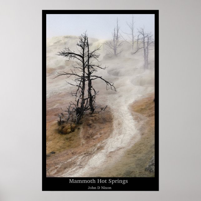 Póster Mammoth Hot Springs (Frente)