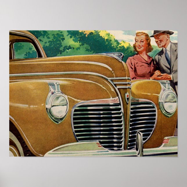 Póster MAMMOTH Oro de mamá y papá 1941 Plymouth (Frente)