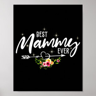 Póster Mammy siempre flores lindas cumpleaños mamá día de