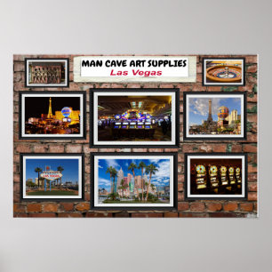Póster Man Cave Art Las Vegas.